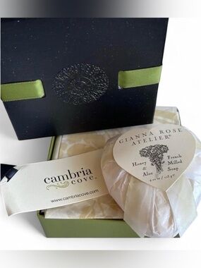 NIB Heart Shape Soap Honey & Aloe